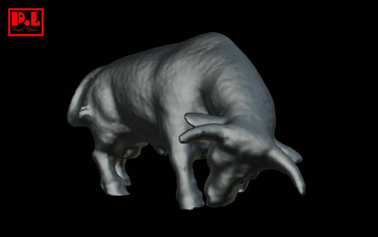 Bull figurine — 3D print STL files