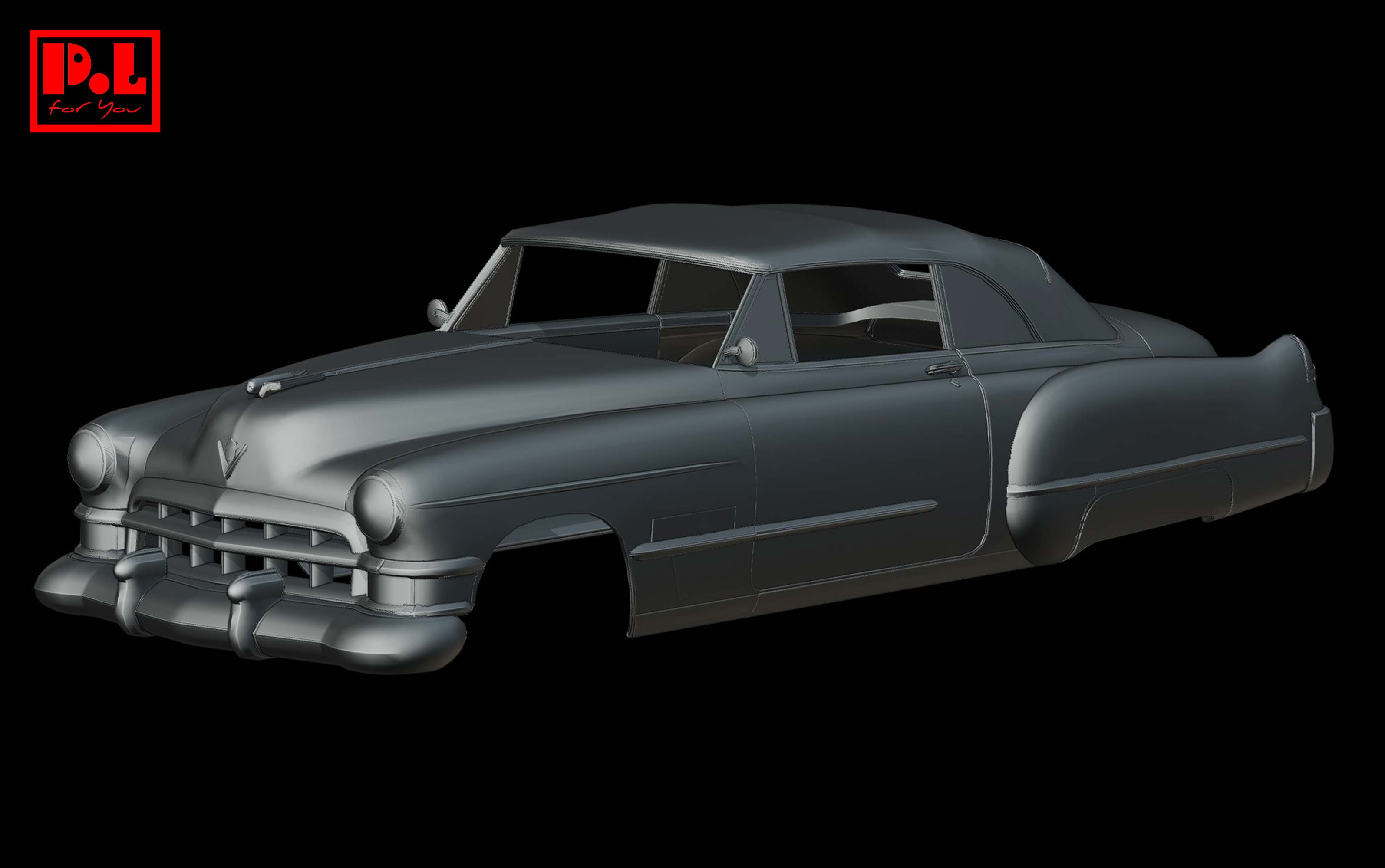 Cadillac Deville Convertible (1948) — 3D print STL files – Pol-for-You