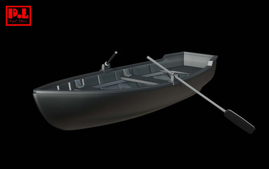 Wooden boat with oars — 3D print STL files