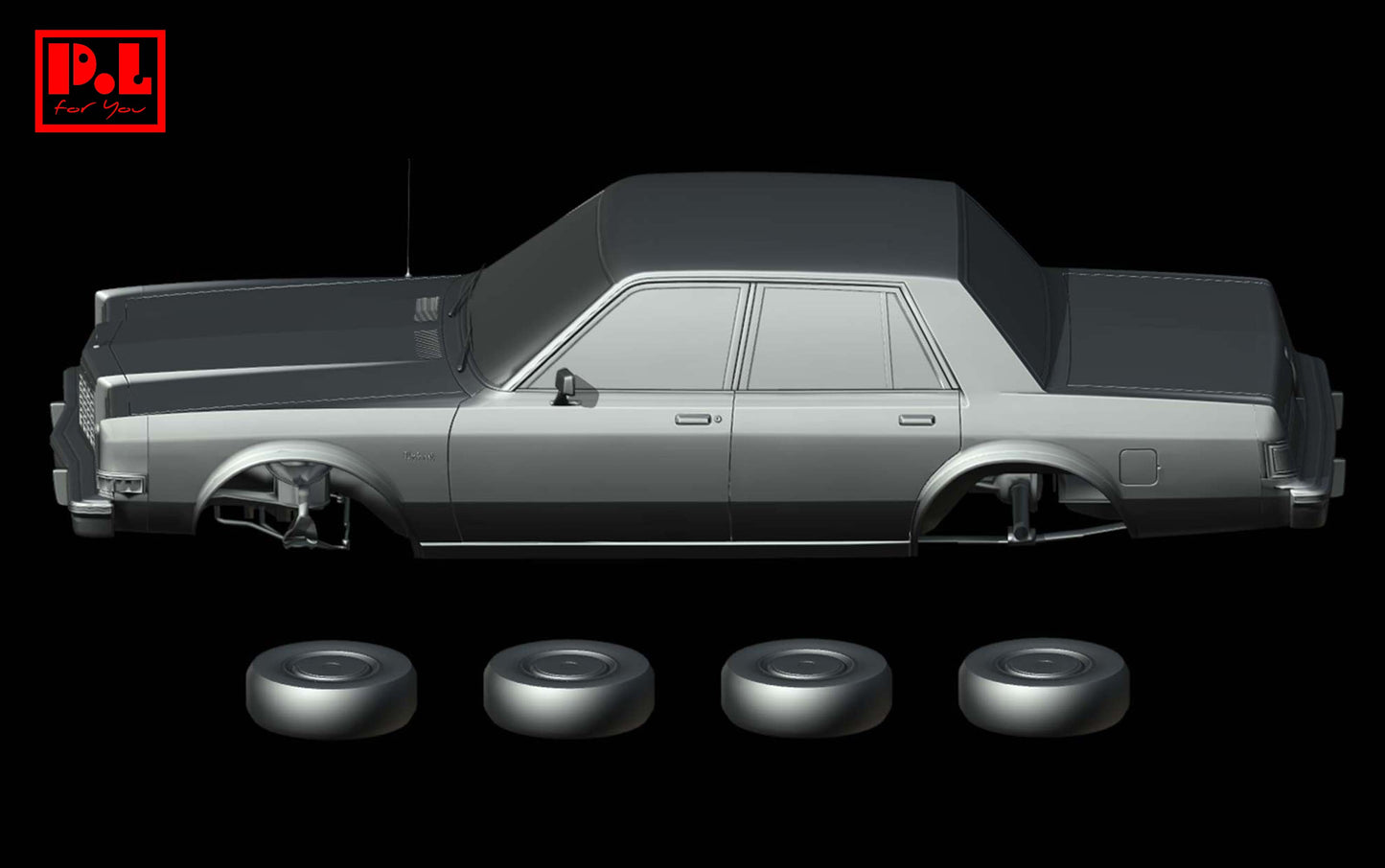 Dodge Diplomat 4-Door Sedan (1977) - STL files