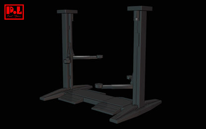 Car Lift Two Post Hydraulic Stand — 3D print STL files