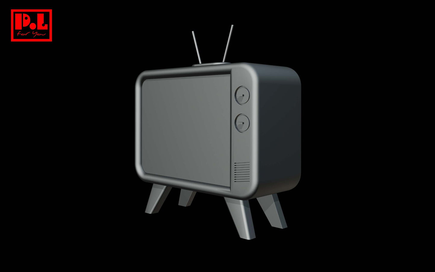 Vintage TV — 3D print STL files