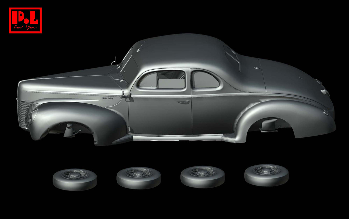 Ford Deluxe Coupe (1940) - STL files