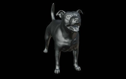 Pitbull Dog figurine