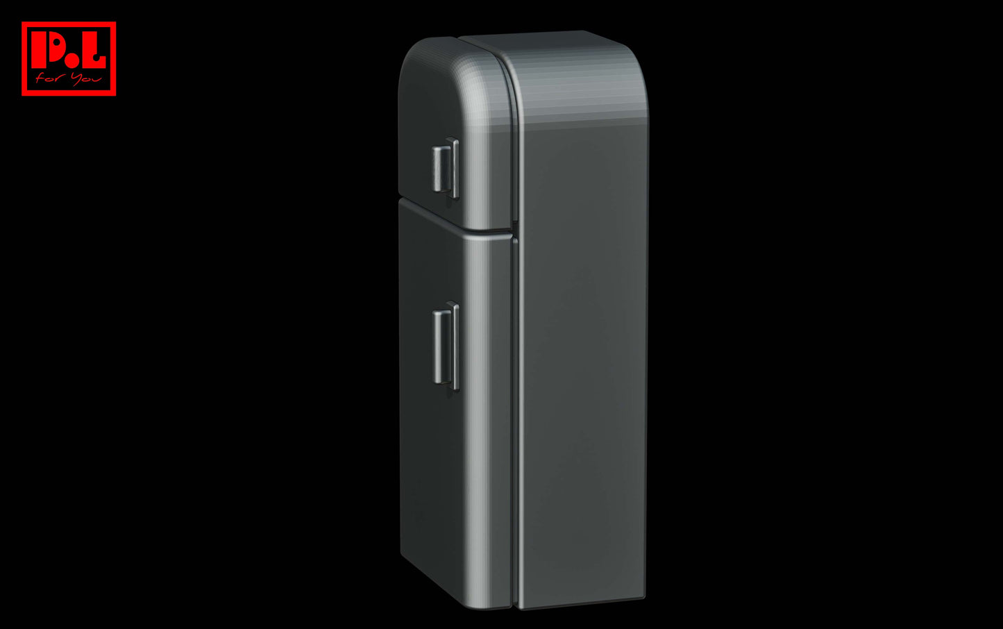 Vintage refrigerator — 3D print STL files