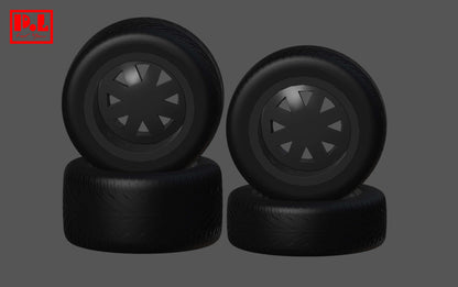 Mad Max Ford Falcon "Pursuit Special" wheels — 3D print STL files