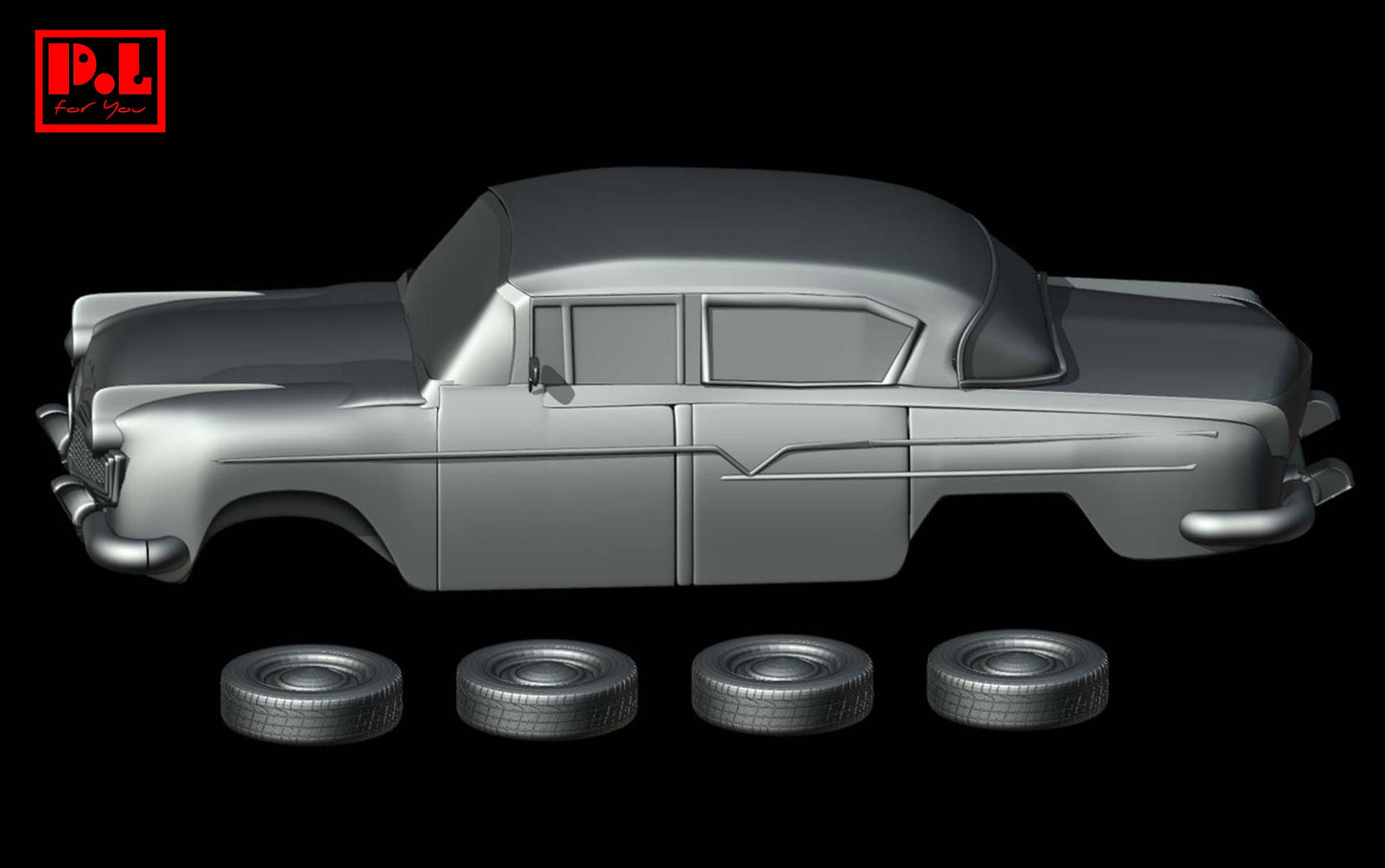 Hudson Hornet 2nd Gen Sedan (1956) - STL files
