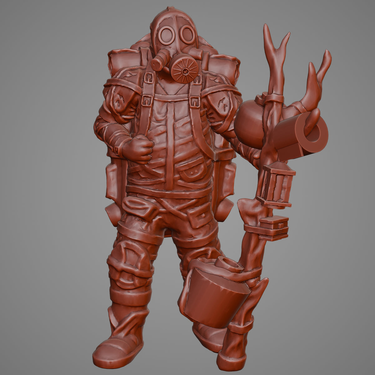 A man from the post-apocalypse — 3D print STL files