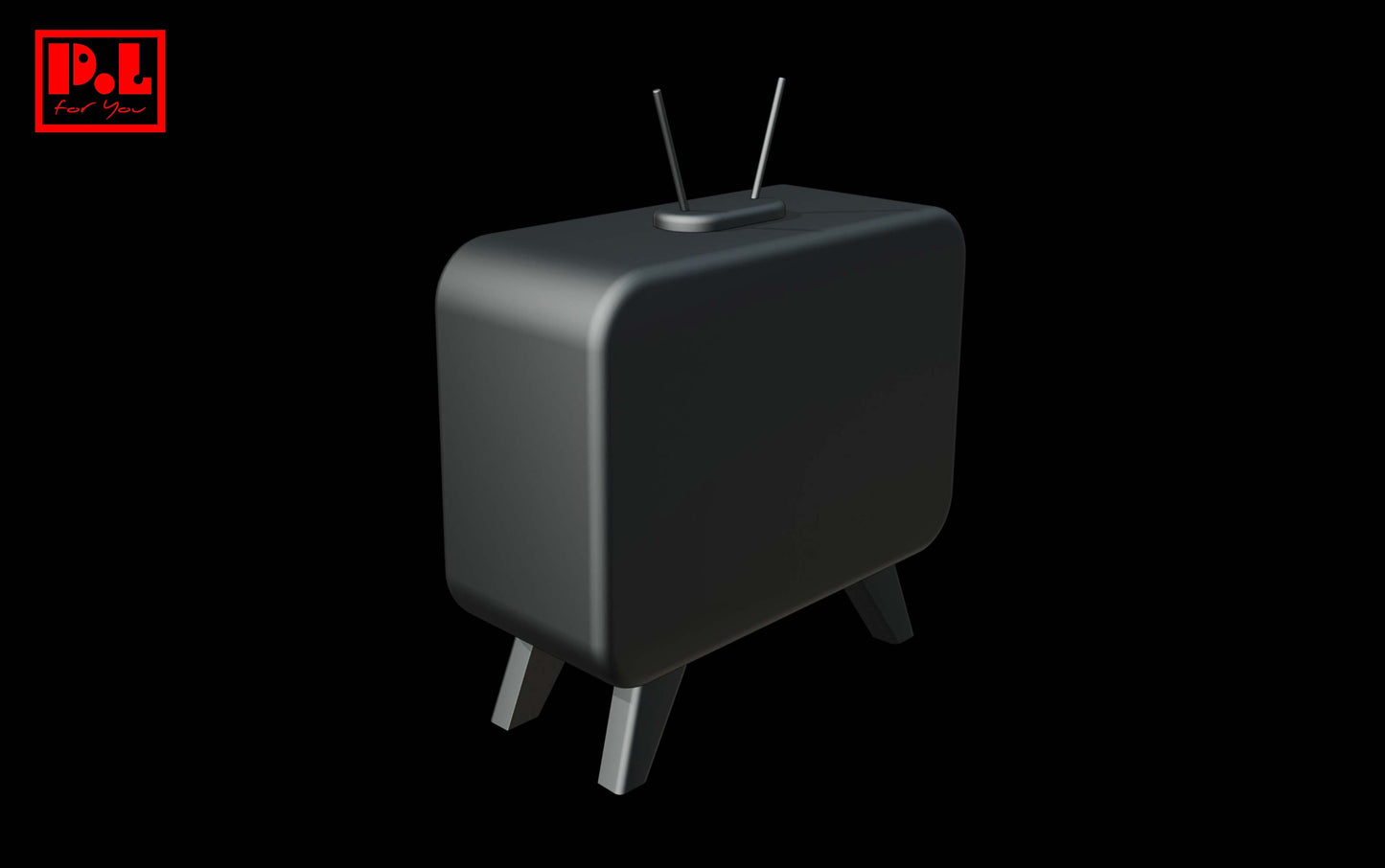 Vintage TV — 3D print STL files