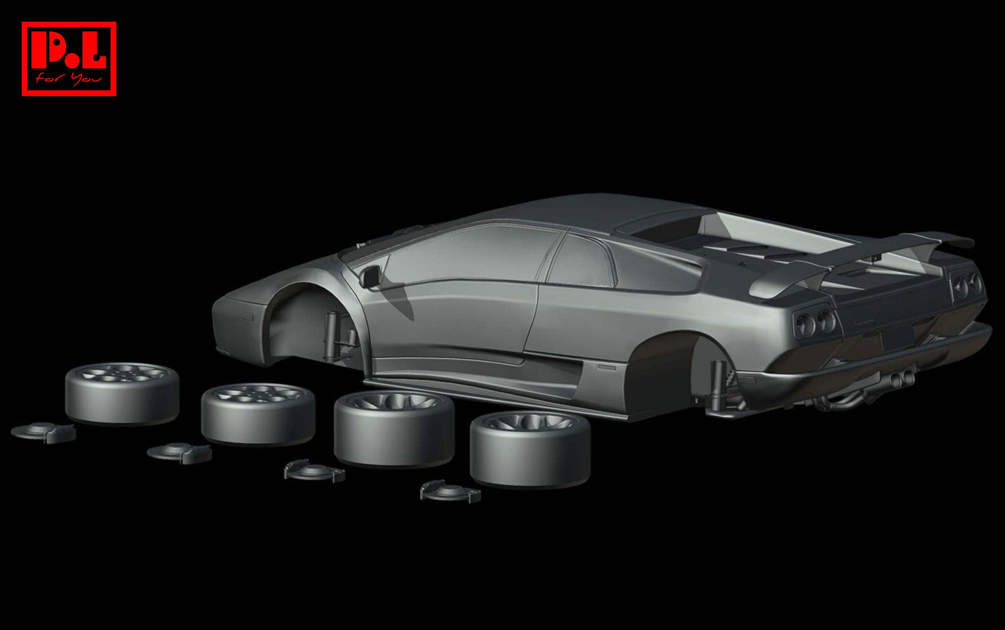 Lamborghini Diablo VT 6.0 — 3D print STL files