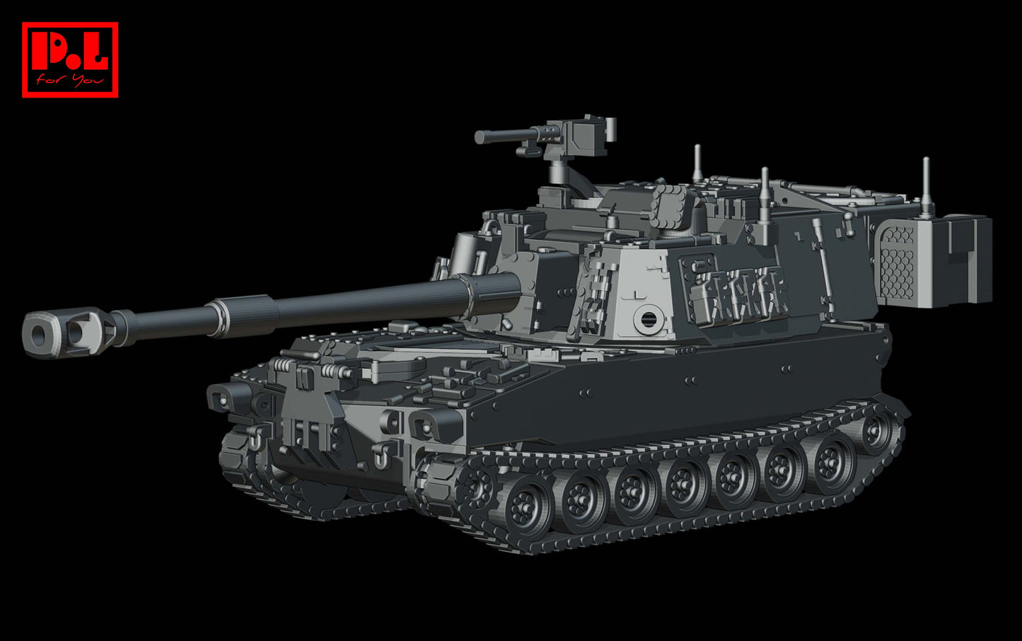 Self-Propelled Howitzer M109A6 Paladin — 3D print STL files