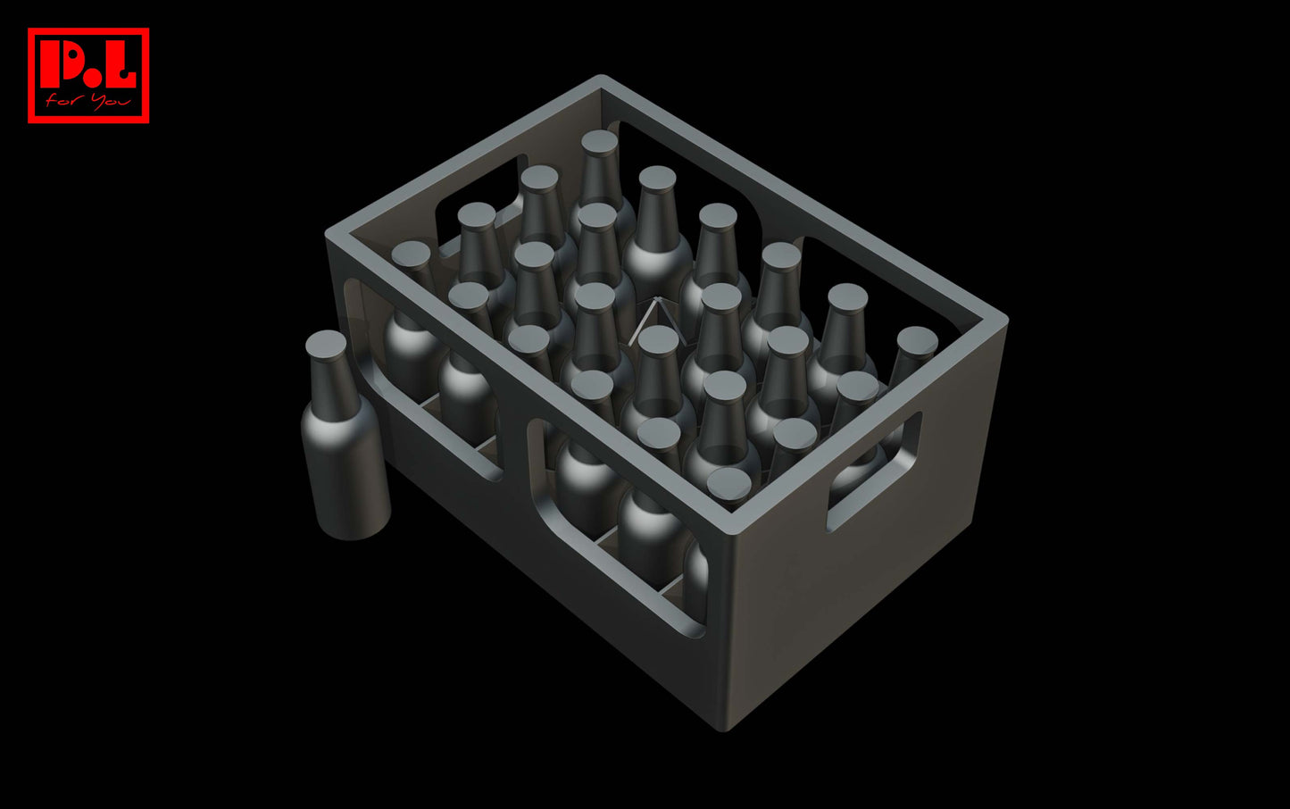 A box of bottles — 3D print STL files