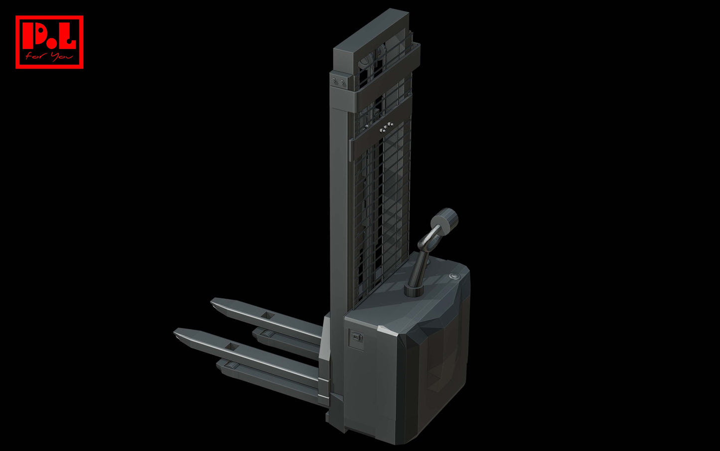 Electric Stacker Transpalette — 3D print STL files