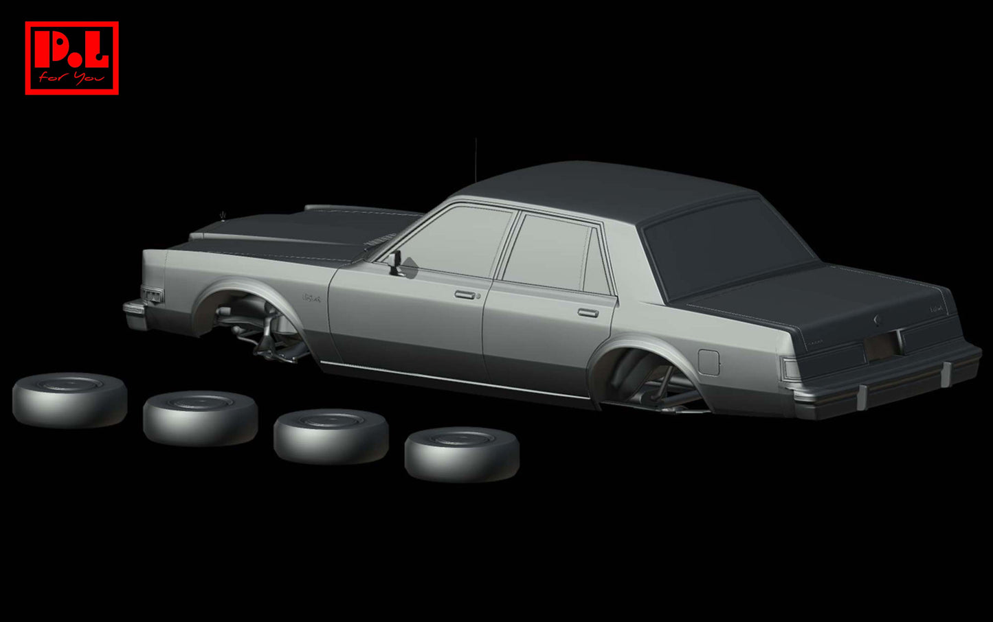 Dodge Diplomat 4-Door Sedan (1977) - STL files