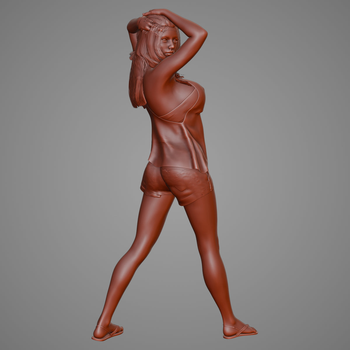 Girl posing — 3D print STL files