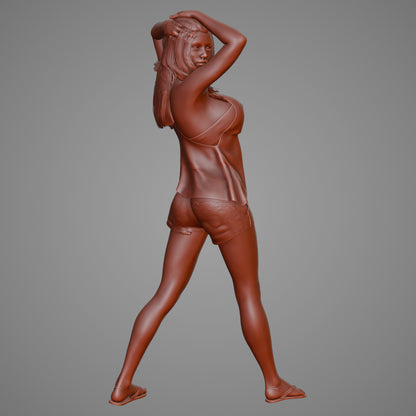Girl posing — 3D print STL files