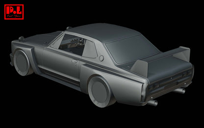 Nissan Skyline HT 2000 GT-R (1970) Custom — 3D print STL files