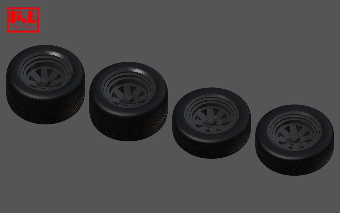 Mad Max Ford Falcon "Pursuit Special" wheels — 3D print STL files