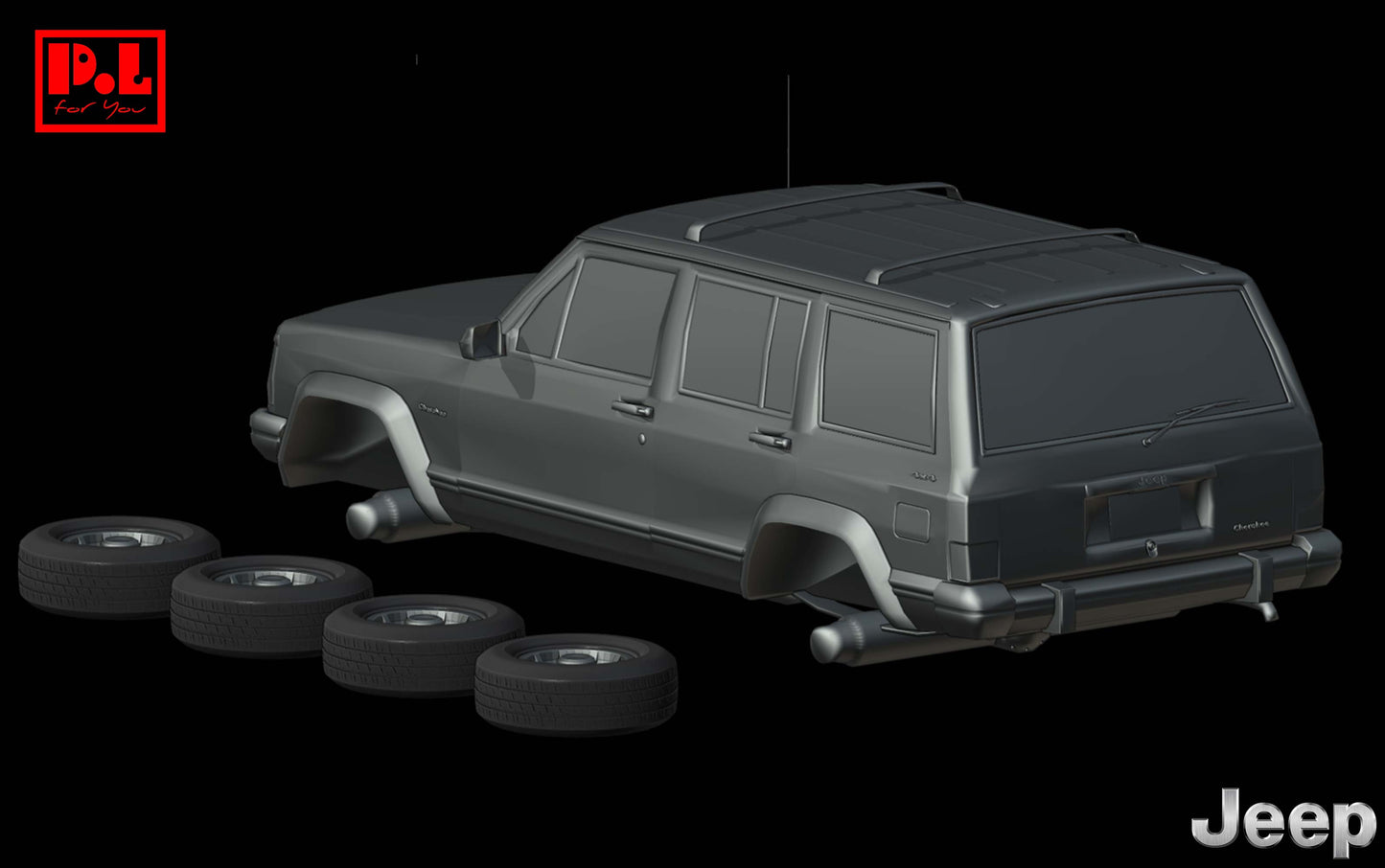 Jeep Cherokee XJ (1984) - STL files