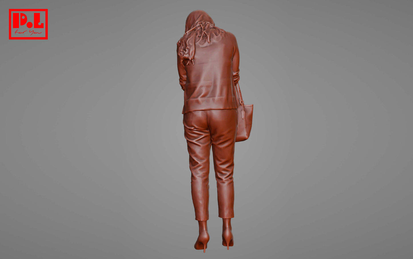 Woman with a bag — 3D print STL files