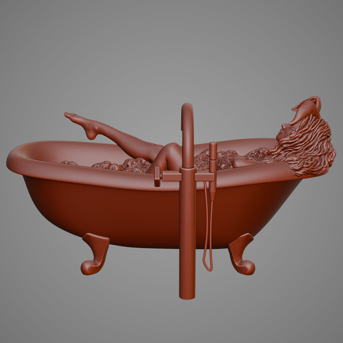 Woman bathing)) — 3D print STL files
