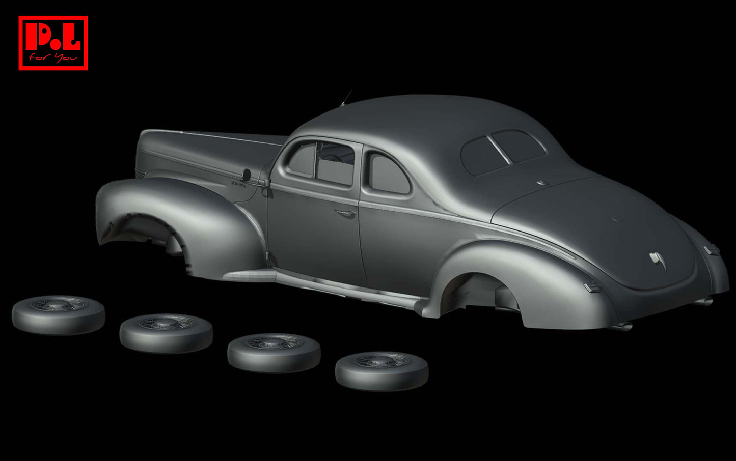 Ford Deluxe Coupe (1940) - STL files