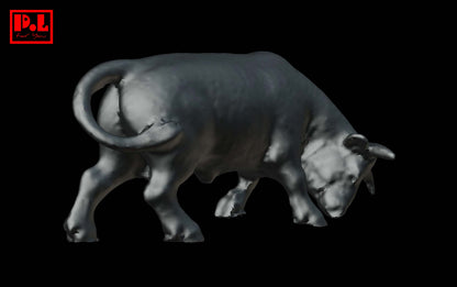 Bull figurine — 3D print STL files