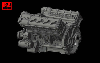 Mercedes-AMG M156-M159 V8 engine — 3D print STL files