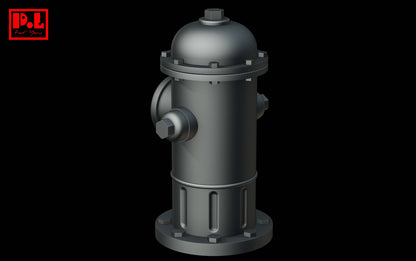 Red fire hydrant — 3D print STL files