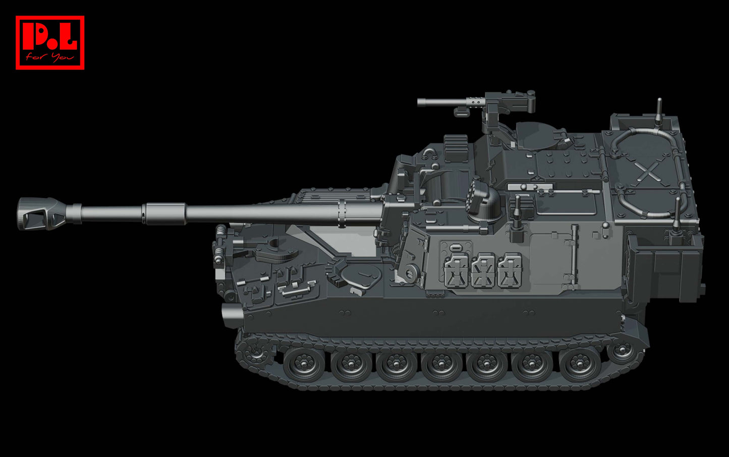 Self-Propelled Howitzer M109A6 Paladin — 3D print STL files