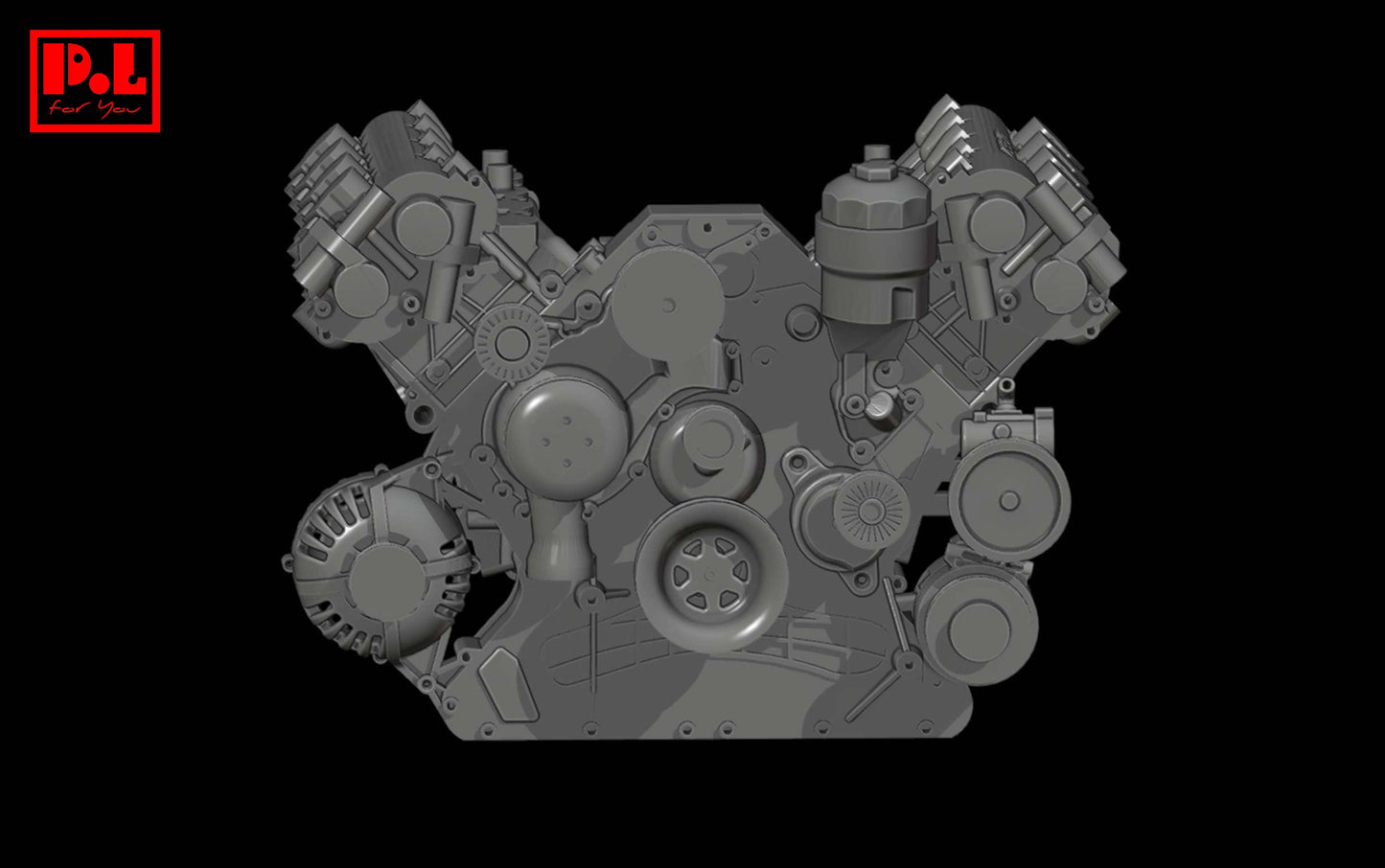 Mercedes-AMG M156-M159 V8 engine — 3D print STL files