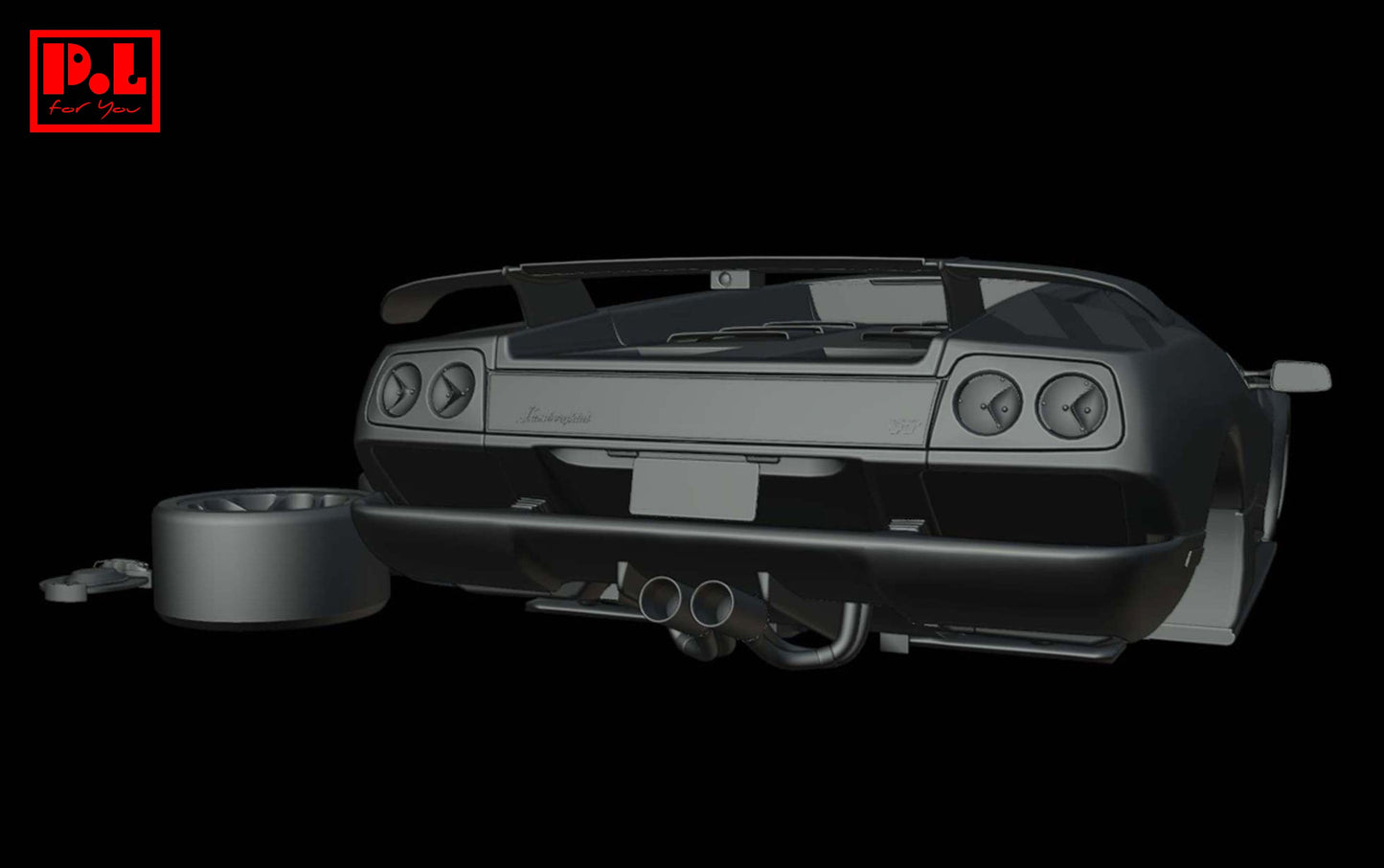 Lamborghini Diablo VT 6.0 — 3D print STL files