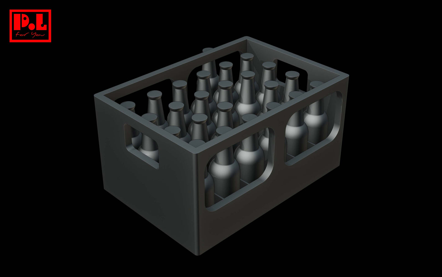 A box of bottles — 3D print STL files