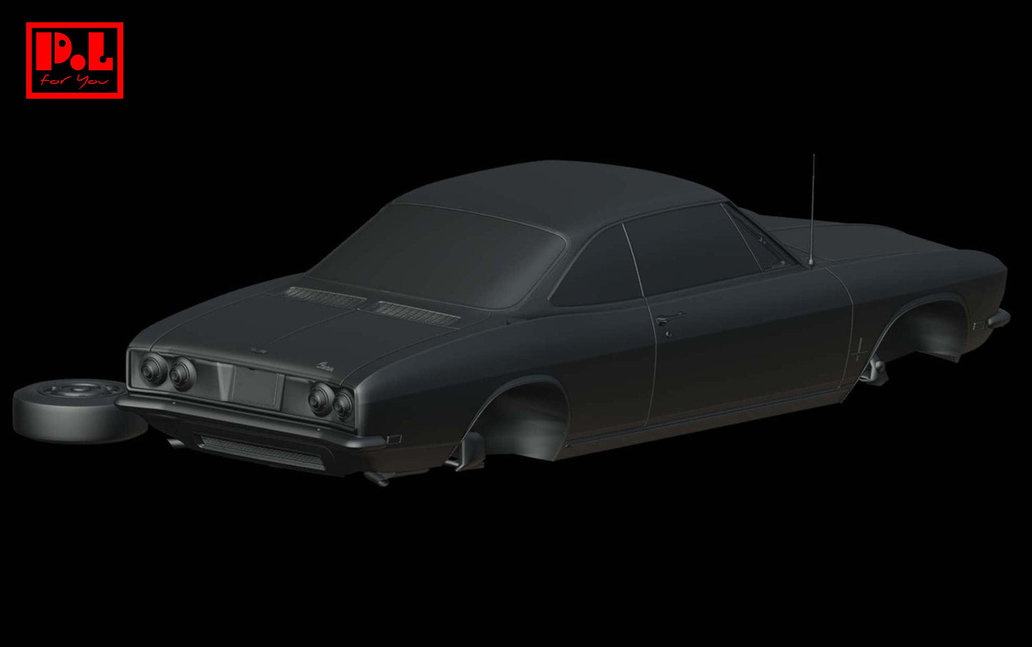 Chevrolet Corvair Monza (Series 105) Sport Sedan (1969) - STL files