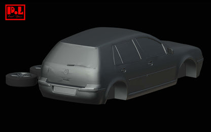 Volkswagen Golf IV — 3D print STL files