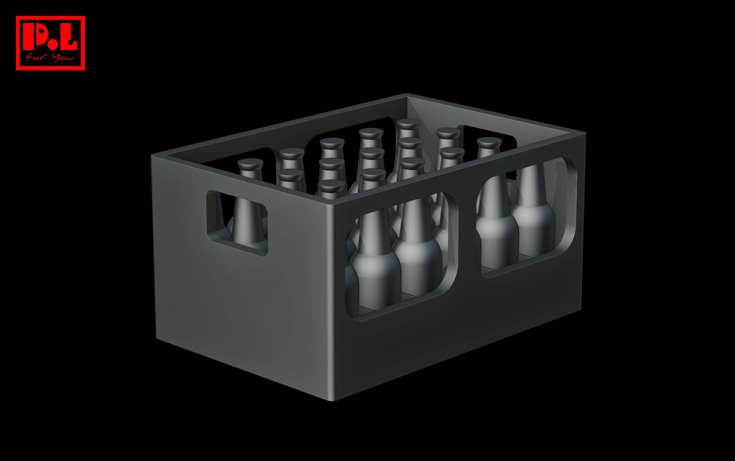 A box of bottles — 3D print STL files