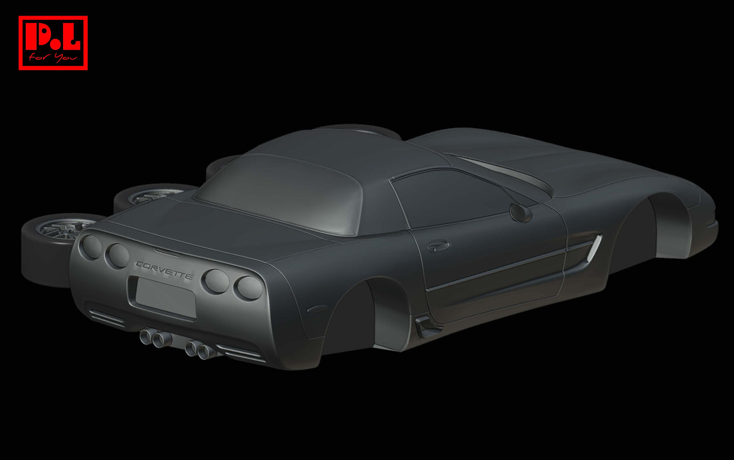Chevrolet Corvette C5 Z06 — 3D print STL files