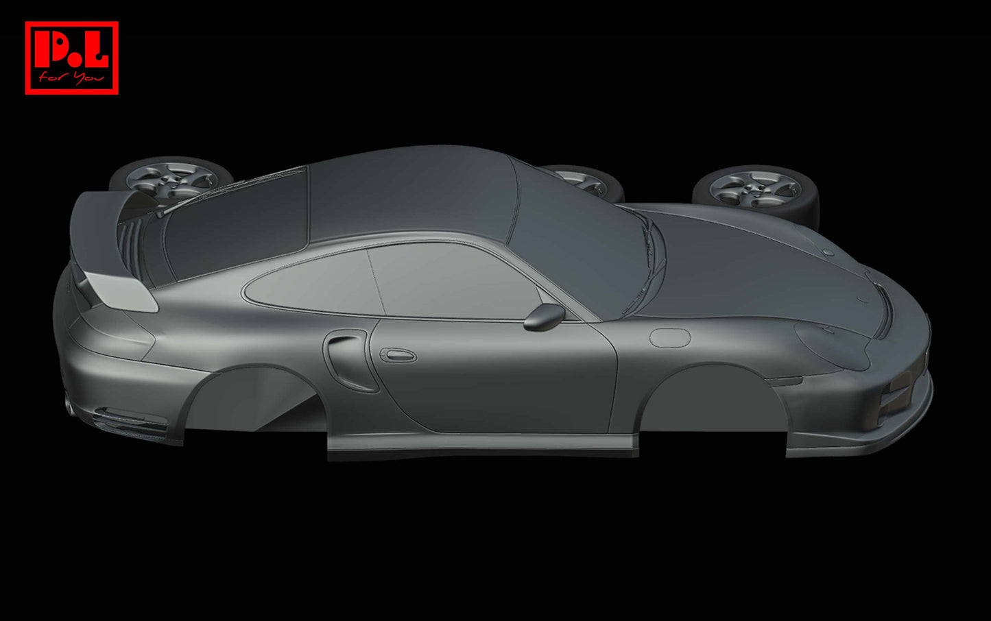 Porsche 911 (996) GT2 — 3D print STL files
