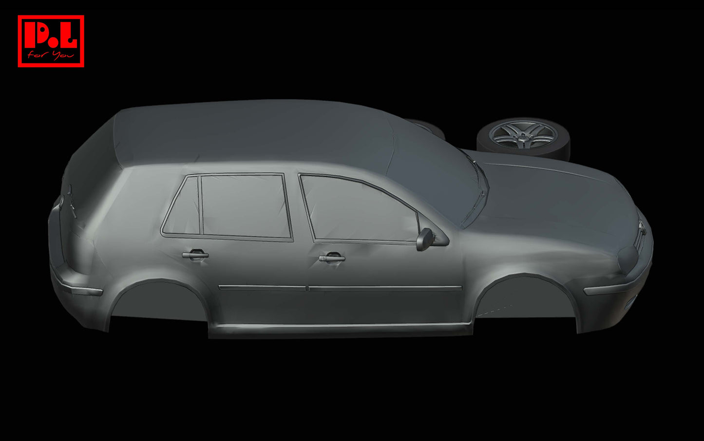 Volkswagen Golf IV — 3D print STL files