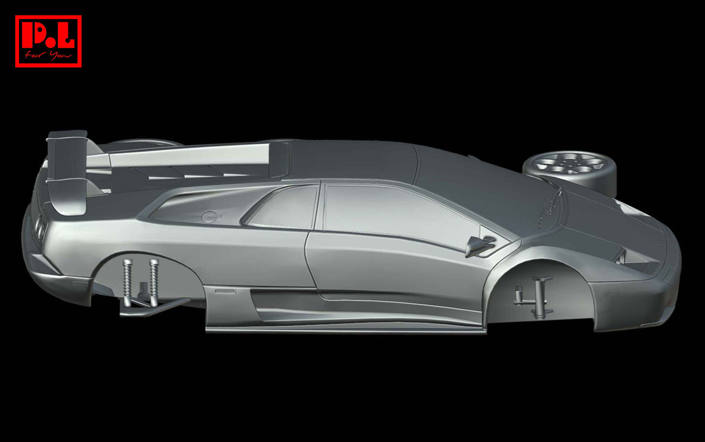 Lamborghini Diablo VT 6.0 — 3D print STL files