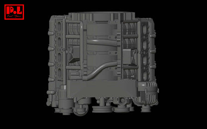 Mercedes-AMG M156-M159 V8 engine — 3D print STL files