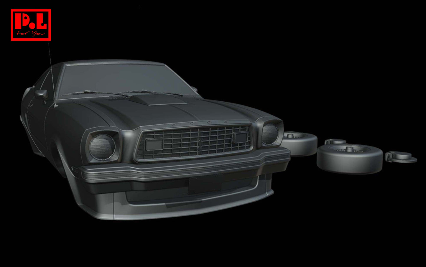 Ford Mustang II King Cobra (1978) - STL files