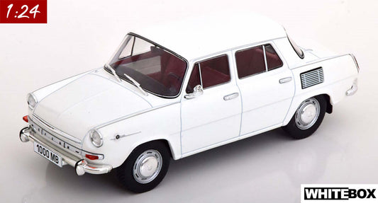 White Box 1:24 Skoda 1000 MB White (WB124162)