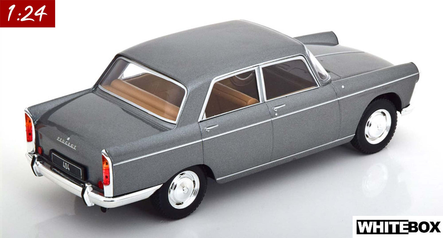 White Box 1:24 Peugeot 404 Saloon greymetallic (WB124160)