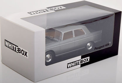 White Box 1:24 Peugeot 404 Saloon greymetallic (WB124160)