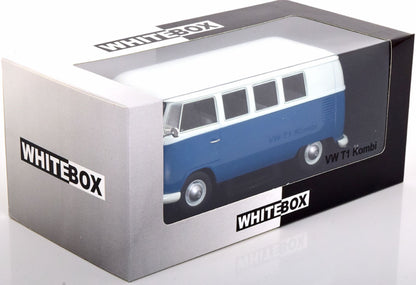 White Box 1:24 Volkswagen T1 Bus Blue White (WB124179)