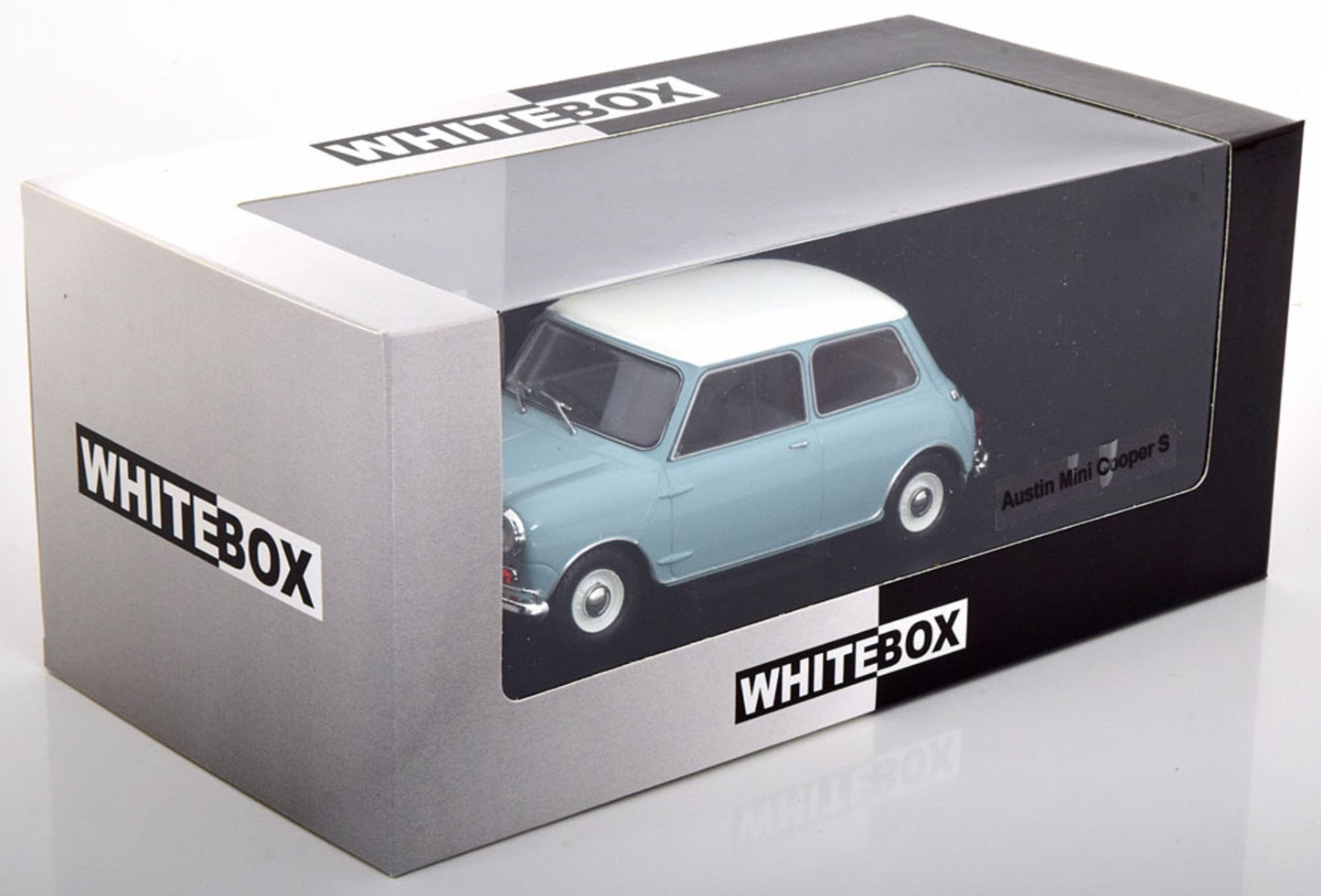 White Box 1:24 Austin Mini Cooper S Lightblue White (124183)