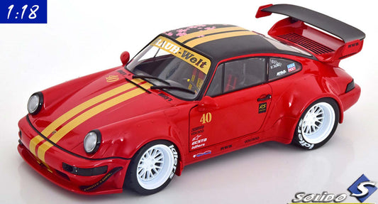 Solido 1:18 Porsche 911 RWB Red Suzuka (2021) red flatblack matt-golden (S1807506)