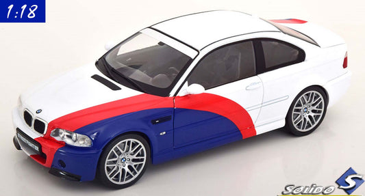 Solido 1:18 BMW M3 E46 Street Fighter (2000) White Darkblue Red (S1806505)