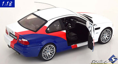 Solido 1:18 BMW M3 E46 Street Fighter (2000) White Darkblue Red (S1806505)